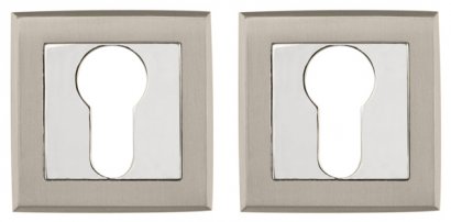 Накладка под цилиндр ET.K.QL52 (ET QL) SN/CP-3 матовый никель/хром