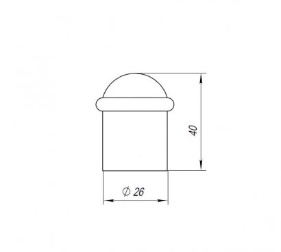 Упор дверной напольный DFIX/F40 (DS PF-40) GP-5 золото