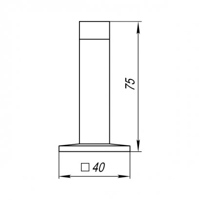 Упор дверной настенный DFIX/W75 (DS PW-75) ABG-6 бронза