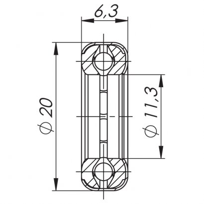 Подшипник к приварной петле T1/141-20