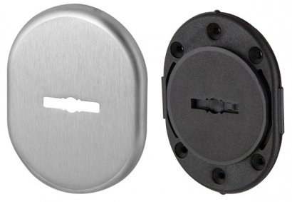 Декоративная накладка на сувальдный замок со шторкой PS-DEC CT (ATC Protector 1) SC-14 Матовый хром