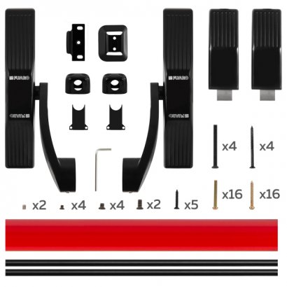 Ручка-штанга нажимная AP.1700C push-bar (ANTI-PANIC 1700С) с тягами для двухстворчатых дверей