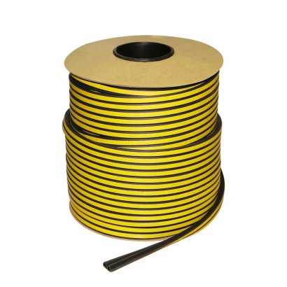 Уплотнитель самоклеящийся ADH/D-9x7,5mm, BLACK черный 100m