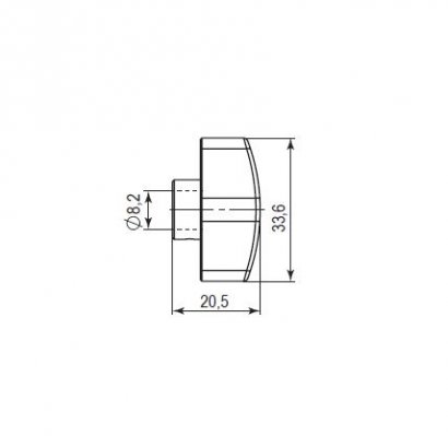 Вертушка на шток цилиндра T.Knob-Z (CB-Z) BL-24 черный