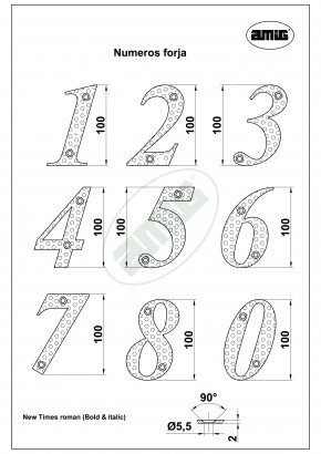 Цифра Amig 8 (черный) 9865