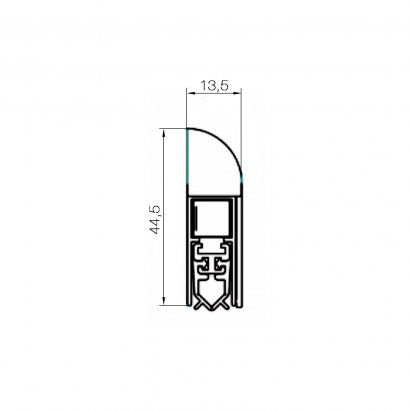 Порог автоматический накладной Athmer Isolporte Deco silver, silicone (Серебристый) L=1130мм