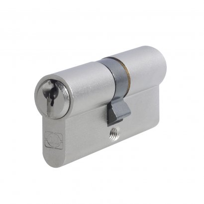 Цилиндровый механизм DOORLOCK Standard 40x40мм, PN матовый никель, 3 ключа