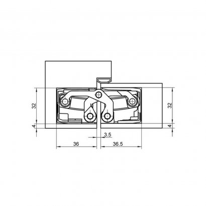 Дверная петля SIMONSWERK Tectus TE 540 3D скрытая, покрытие под нержавеющую сталь