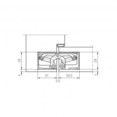 Дверная петля SIMONSWERK Tectus TE 340 3D скрытая, полированная латунь