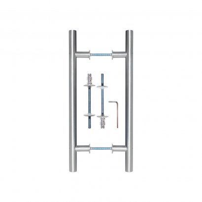Ручка-скоба DOORLOCK PHS11/25/2ст, 300 мм/450  мм, SSS матовая нержавеющая сталь
