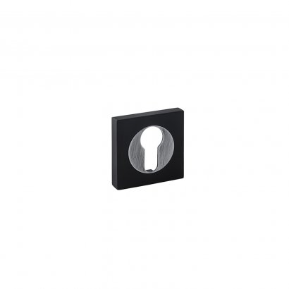 Розетка DOORLOCK M03/S PZ B/BS (черный/черное серебро), квадратная розетка