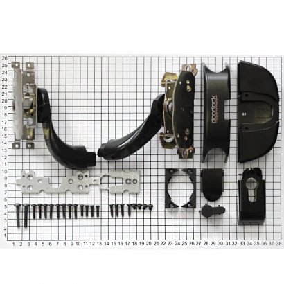 Механизм системы "антипаника"  DOORLOCK PD910FR-BAR PZ72мм, черный