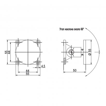 Якорь для электромагнита GEZE Type E с регулировкой угла