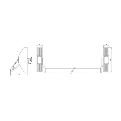 Механизм системы "антипаника"  DOORLOCK V PD700MA/FR серия Variant, черный