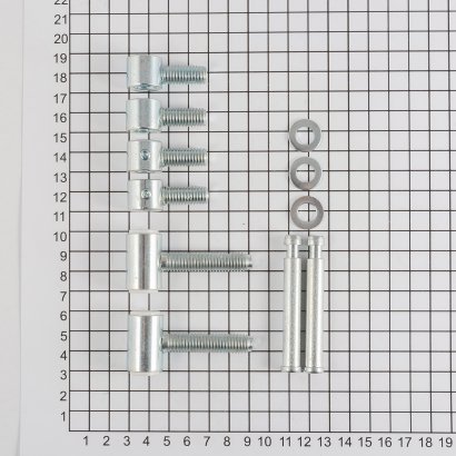 Дверная петля CEMOM DL EBP 705-0/22AX45AX22A 8005 штыревая, оцинкованная