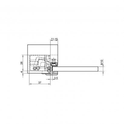 Дверная петля SIMONSWERK Tectus TEG 310 2D 301 скрытая, матовая серая/NCS S