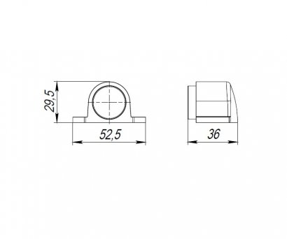 Упор дверной напольный DFIX/F52 (DS PF-52) CP-8 хром