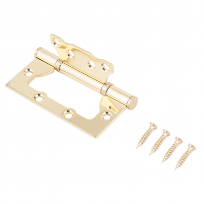 СТАНДАРТ 100х75х2,5мм 2BB BP латунь Петля накладная без врезки 1 шт