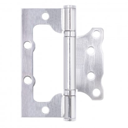 СТАНДАРТ 100х75х2,5мм 2BB SN мат.никель Петля накладная без врезки 1 шт