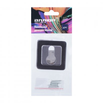 Накладка для ц/м АЛЛЮР АРТ ET-S1 BN/CP(42102) черн.никель/хром