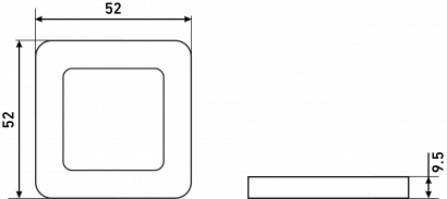 Сантехническая завертка к ручкам АЛЛЮР АРТ BK-S1 MAB/CP(4132) мат.бронза/хром