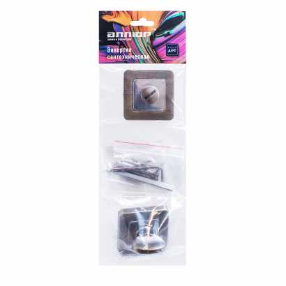 Сантехническая завертка к ручкам АЛЛЮР АРТ BK-S1 MAB/CP(4132) мат.бронза/хром