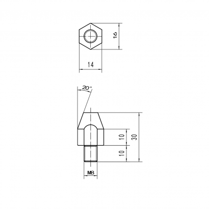 Штифт противосъемный DOORLOCK 147, оцинкованный