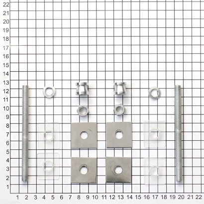 Ручка-скоба DOORLOCK PHS23/40х20/2ст, 800 мм/1000 мм, SSS матовая нержавеющая сталь