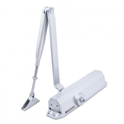 БУЛАТ Доводчик дверной ДД 302/3 B-S (25-85 кг) серебро, с ветровым тормозом