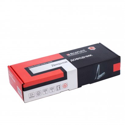 БУЛАТ Доводчик дверной ДД 302/3 B-S (25-85 кг) серебро, с ветровым тормозом