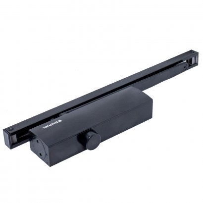 БУЛАТ Доводчик дверной  ДД 812/5 CH-B (CS+LS+HO+BC+DA+PA) (25-120 кг) черный со скольз.тягой