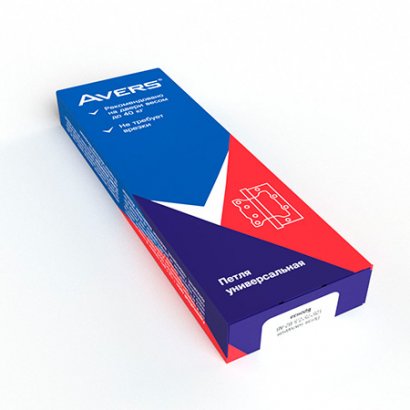 Петля накладная Avers 125*75*2,5-B2-NIS