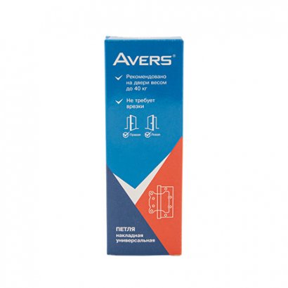 Петля накладная Avers 125*75*2,5-B2-CR