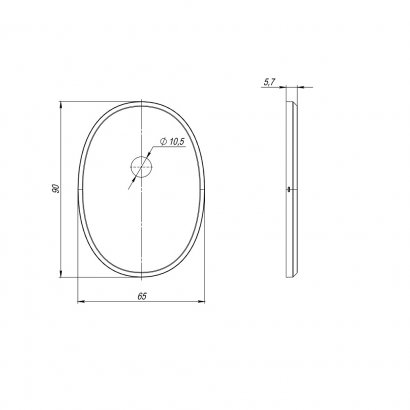 Накладка на шток цилиндра ESC.O.ECO/OV.474 (ESC 474) CP хром