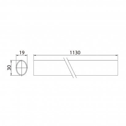 Нажимная балка для механизма DOORLOCK PD800FR-BAR, красная, 1130мм