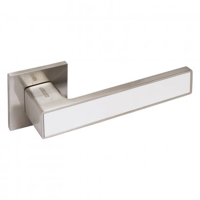 АЛЛЮР АРТ "ЛАНА" SN/W (86811) мат.никель/белый  ЗАЩИТ.ПЛЕНКА Комплект ручек