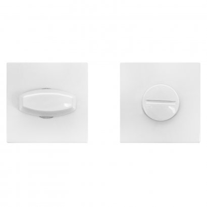 Сантехническая завертка к ручкам АЛЛЮР АРТ BK-S2 W(61110) матовый белый