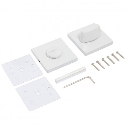 Сантехническая завертка к ручкам АЛЛЮР АРТ BK-S2 W(61110) матовый белый