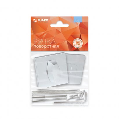 Ручка поворотная BK6.K.SL52 (BK6 SL) SSC-16 сатинированный хром