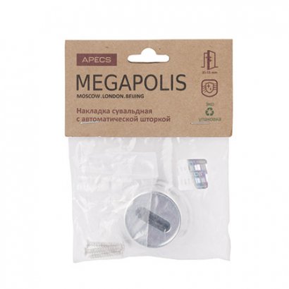 Накладка сувальдная Apecs Megapolis DP-S-08-Auto-CR