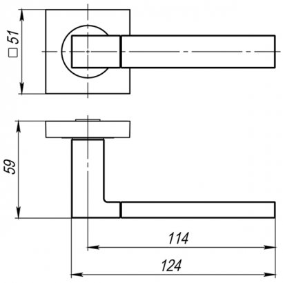 Ручка раздельная K.JK51.FUSION (FUSION JK) BL-24 черный