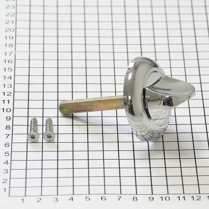 Поворотная кнопка DOORLOCK TK07/P, 8*8 мм, 45 мм, полированный хром