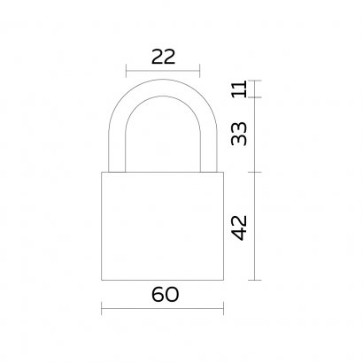 Замок навесной PL-WEATHER-1560 Black 4 fin key ( PL-15-60) диск. /блистер