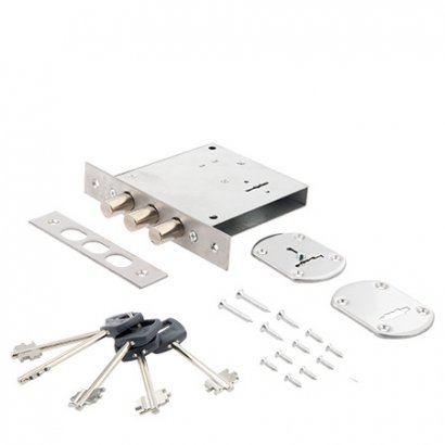 Замок врезной сувальдный Avers R34/S6-CR (5 keys, shank 50mm)