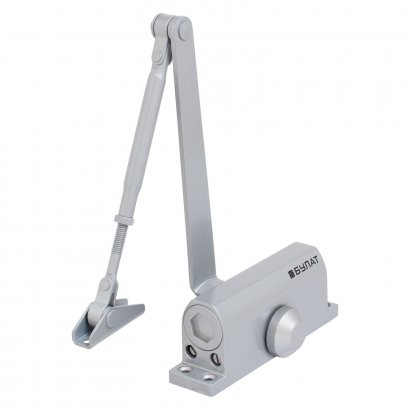 БУЛАТ Доводчик дверной ULTIMATE (УЛЬТИМЕЙТ) ДД-60 A-S (25-80 кг) серебро, морозостойкий(10)