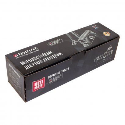 БУЛАТ Доводчик дверной ULTIMATE ДД-150 A-W (80-160 кг) белый, морозостойкий