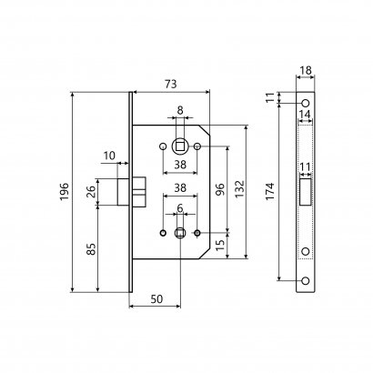 АЛЛЮР АРТ 5300-MC-WC W матовый белый с фиксатором МАГНИТНАЯ Защёлка
