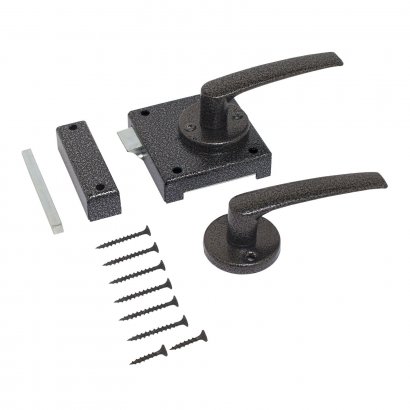 Птимаш ЗЩН1.45 серебро (правая) Защелка накладная дверная