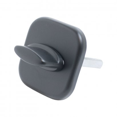 Поворотник БУЛАТ НДФ 04.02 ФОРТЕ матовый черный, квадрат 8х8х70 мм