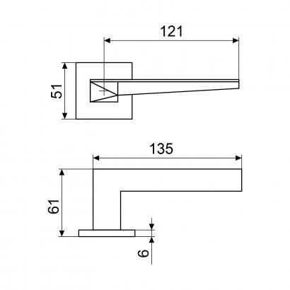 АЛЛЮР АРТ "СТЕЛЛА" MBN (8740) графит Комплект ручек